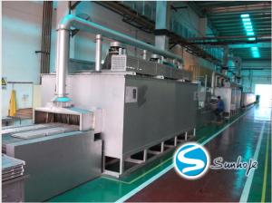 China Four Sections Aluminum Brazing Furnace 650-700 Degree  Spray Drying Air Cooling Area wholesale