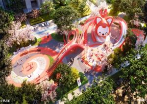 China Animal Theme Outdoor Playground Equipment Park Climbing Net Slide wholesale