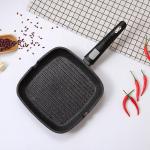 Cast Iron Stovetop Grill Pan Enamel Casserole Non Stick BBQ Grill Pan