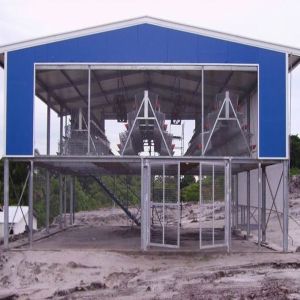 Q235B Galvanized Steel Poultry House with Bolted Connection