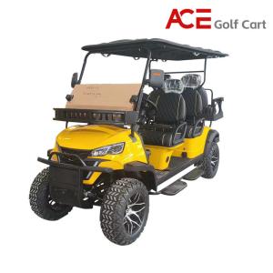 China Smart Charger Carbon Steel 6 Seater Golf Cart With 48V 150AH Battery wholesale