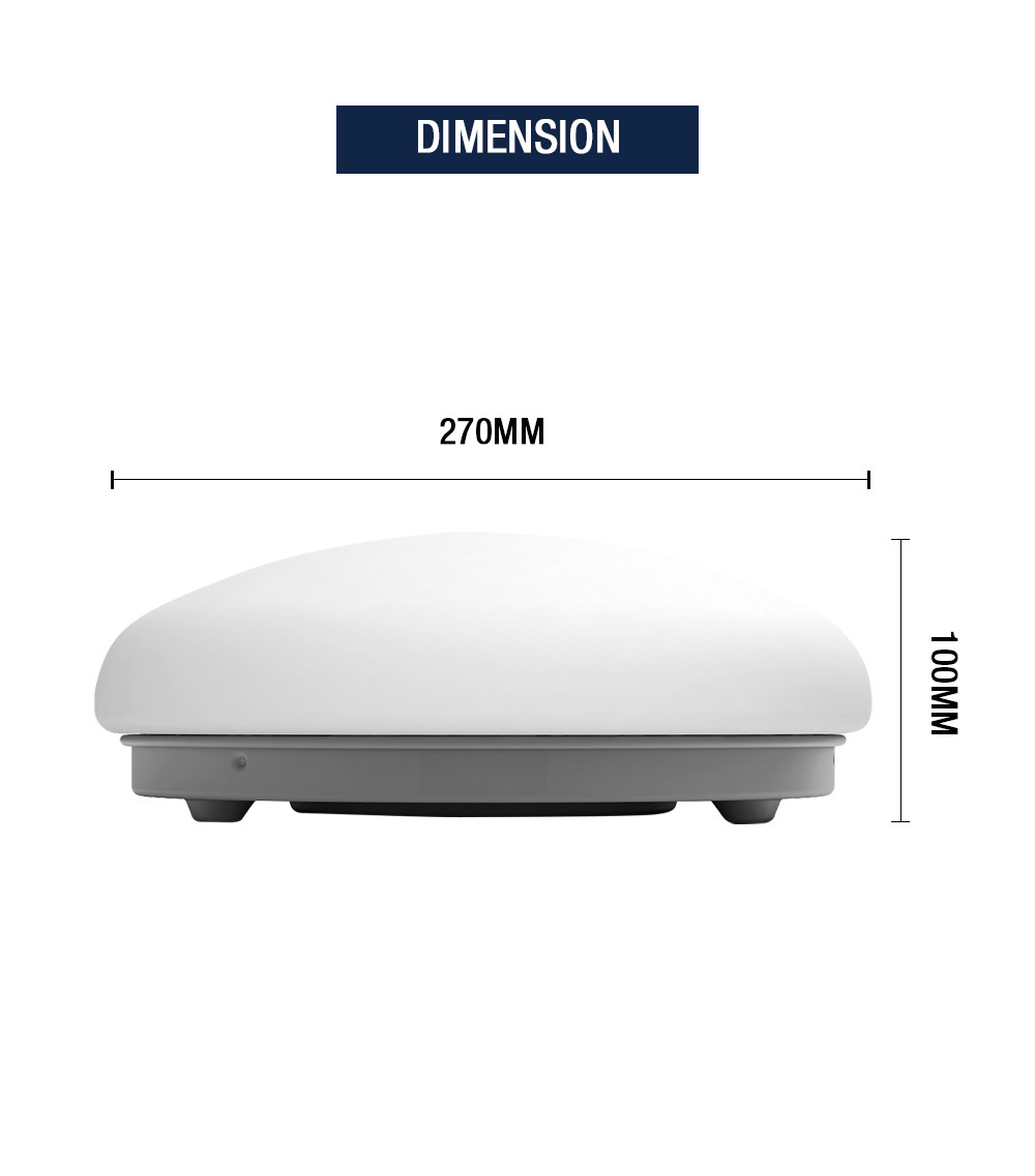 Round SMD Motion Sensing Ceiling Light , Flicker Free Surface Mounted LED Light