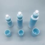 Blue Plastic Cosmetic Airless Pump Bottles For Essential Oil