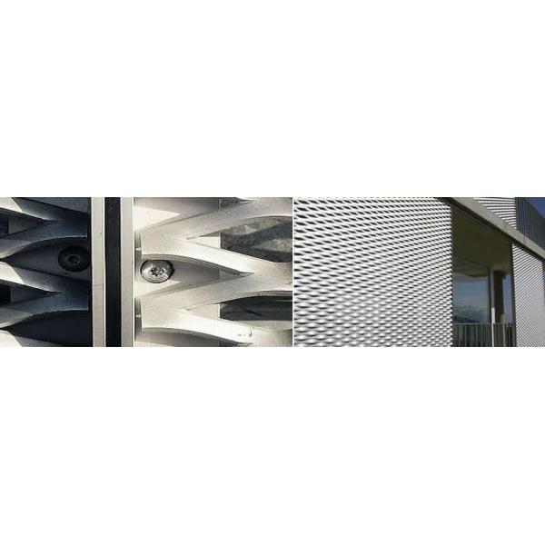 Flattened Expanded Metal Mesh AISI304 And AISI316 Stainless Steel Stretched Sheet Decorative Mesh