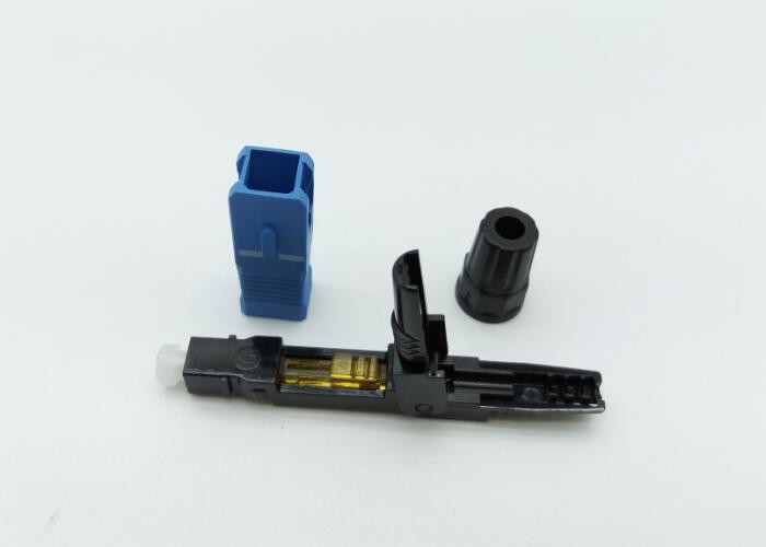 2 X 3 mm Cables Field Assembly Connector , SM / MM LC Fiber Optic Connector