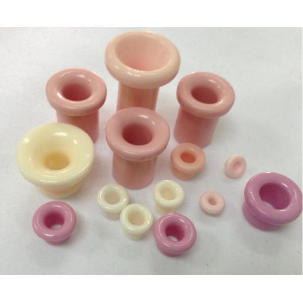 Pink Aluminum Oxide Ceramic Yarn Guide Apply In Textile Machinery Ceramic Parts