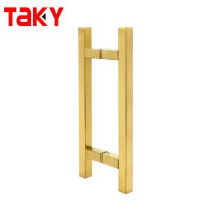 China 11 Inch Puxadores para Porta de Vidros Stainless Steel Brushed Gold Door Pull Handle wholesale