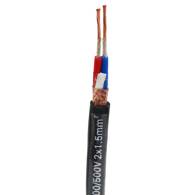 1mm2 1.5mm2 2.5mm2 Copper Core PVC Insulated Braid Shielding Cable Wires for Flexible