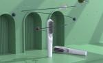 PET Handle Rechargeable Wireless Hair Straightener Brush