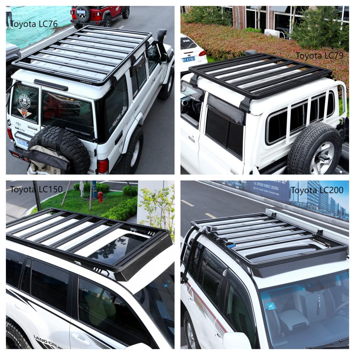 Customized Jeep JK Car Roof Rack Aluminum Alloy Roof Rail Rack