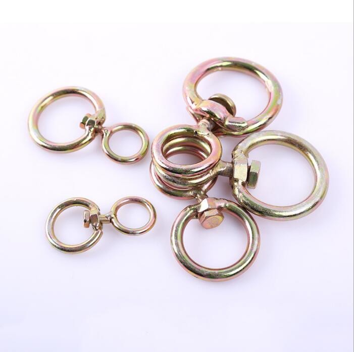 Q235 Steel Wire Rod Metal Swivel Hook in Galvanized Surface (3.5cm~6.5cm)