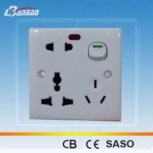 China LK2015B 8 pin1gang functional universal Bangladesh socket wholesale