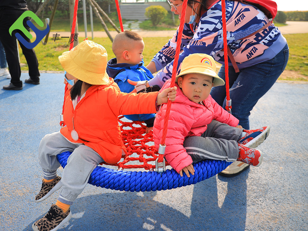 Patio Kids Round Nest Swing Seat 120cm For Playground Entertainment