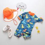 Gradual Blue Boys Swimwear Sets Split Lively Outdoor Children'S Swimsuit SPF50+