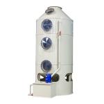 Chemical Acid Fumes Scrubber with 99.99% Purify Efficiency 40mm Pump in Pipe