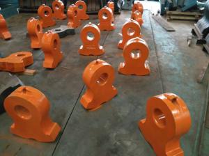 China High Manganese Stone Crusher Parts Crusher Hammer Head Mn13Cr2 wholesale