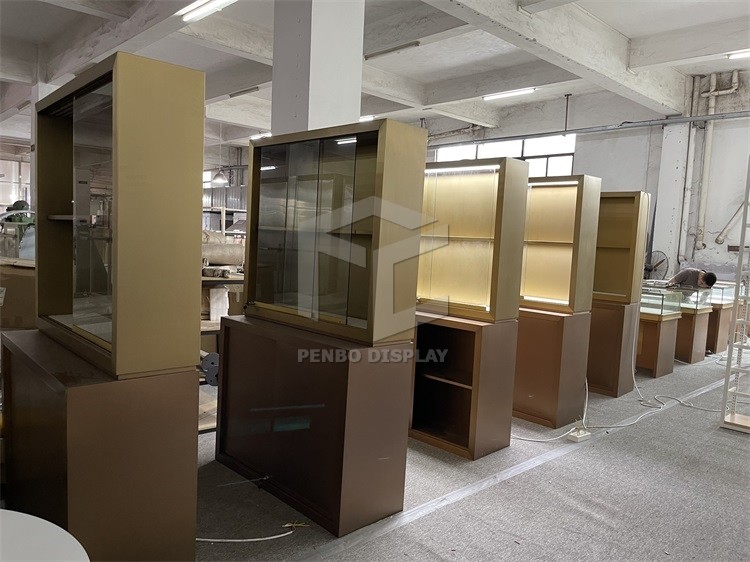 1000mm Long Jewelry Shop Furniture T4 LED Jewellery Display Counter