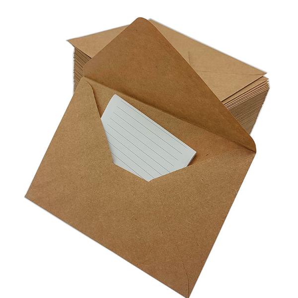 Custom Size Printable Recycle Color Black White Brown Kraft Paper Envelope