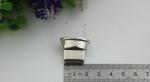 Fashion Shiny Nickel Color Zinc Alloy Metal Oval Twist Lock For Bag