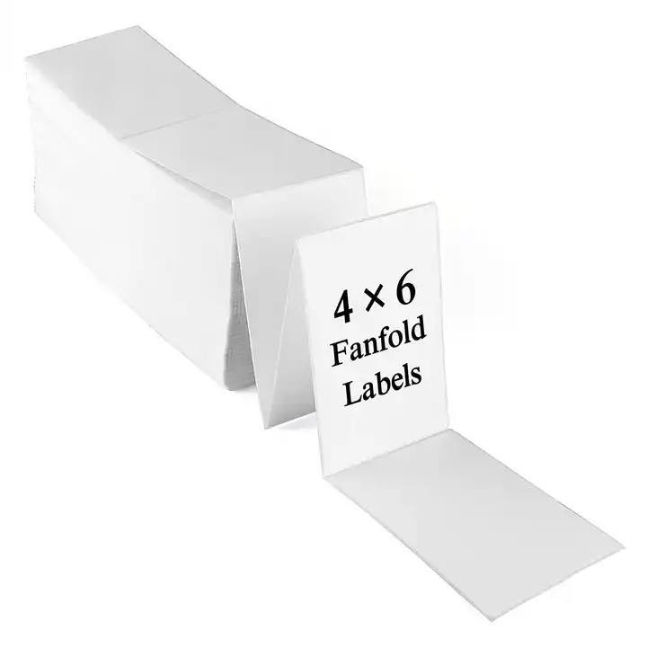 Customized Blue Glassine Liner Adhesive Direct Thermal Barcode Sticker HM2233L