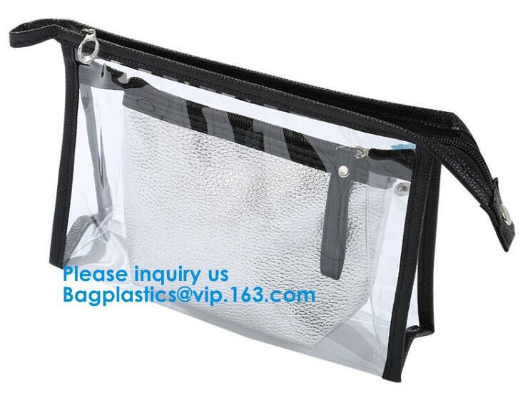 Airline Carry On Cosmetic Bag Quart Sized Packing Organizer,Makeup Brush Bag Travel Makeup Pouch Sundry Bag Passport