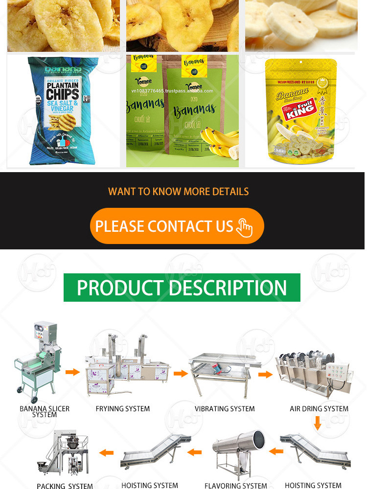 Maquina De Fazer Automatic Banana Chips Machine 30-200kg/h