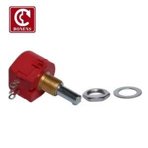 China WX118 0.5W 10% 23mm 50mm Long Shaft single turn Rotary wirewound potentiometer wholesale