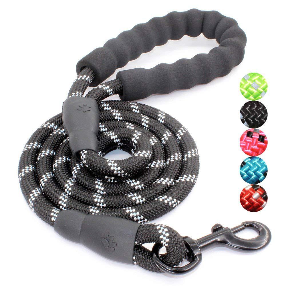 Custom Pattern 5 Ft Dog Leash Powerful Fancy Nylon Dog Lead For Dog Safety
