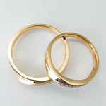 Intense Design Feeling Men20 Women13 18k Gold With Diamond Ring