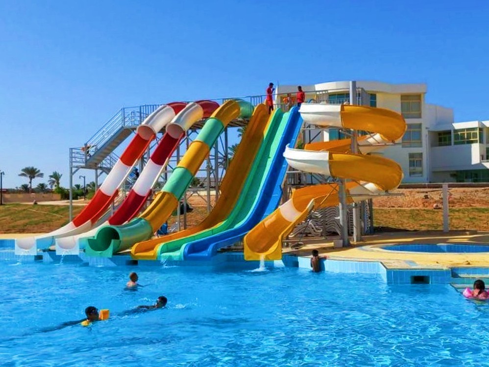 OEM Water Amusement Park Swimming Pool Water Games Fiberglass Slide for Sale