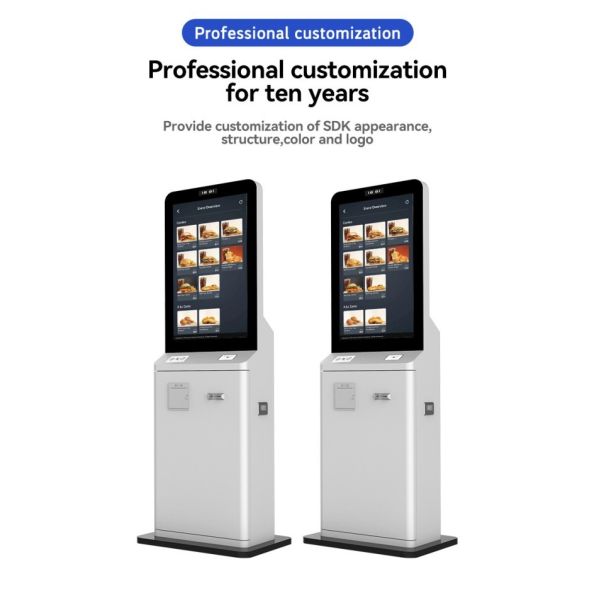 43 Inch Android Automatic Touch Screen Restaurant Self Ordering Machine With Scanner and Printer