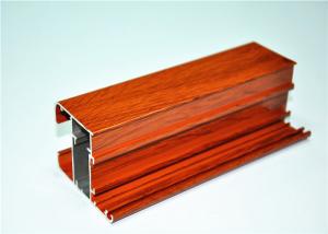 China Anodized / Mill Finished Wood Grain Aluminium Extruded Profiles , 6063 T5 wholesale