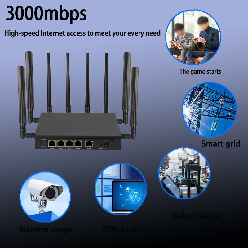 Dual Band Wifi6 5g Router Chipset MT7981B 3000Mbps Router 5g With Dual SIM Slot