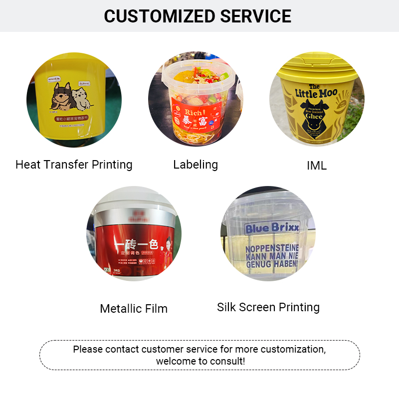 300ml-5L Plastic IML Container for Peanut Butter Shea Butter Food Sauces Packaging