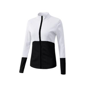 China Full Zip Slim Football Training Tracksuits Stand Collar Colour Block Coat Women's wholesale