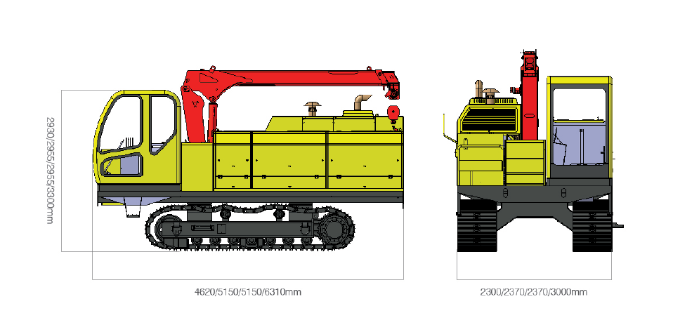 One Click Operation Crawler Crawler Mounted Paywelder For Welding Tractor Paywelder Machine