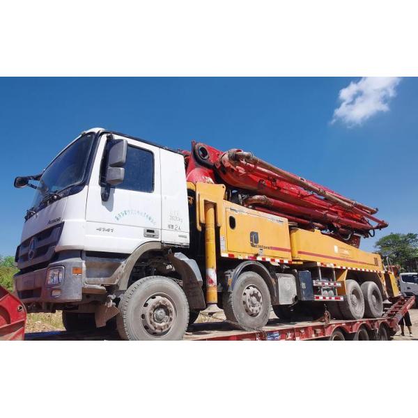 Used Putzmeister Mobile Concrete Pump Truck Mixer for Batching Plant