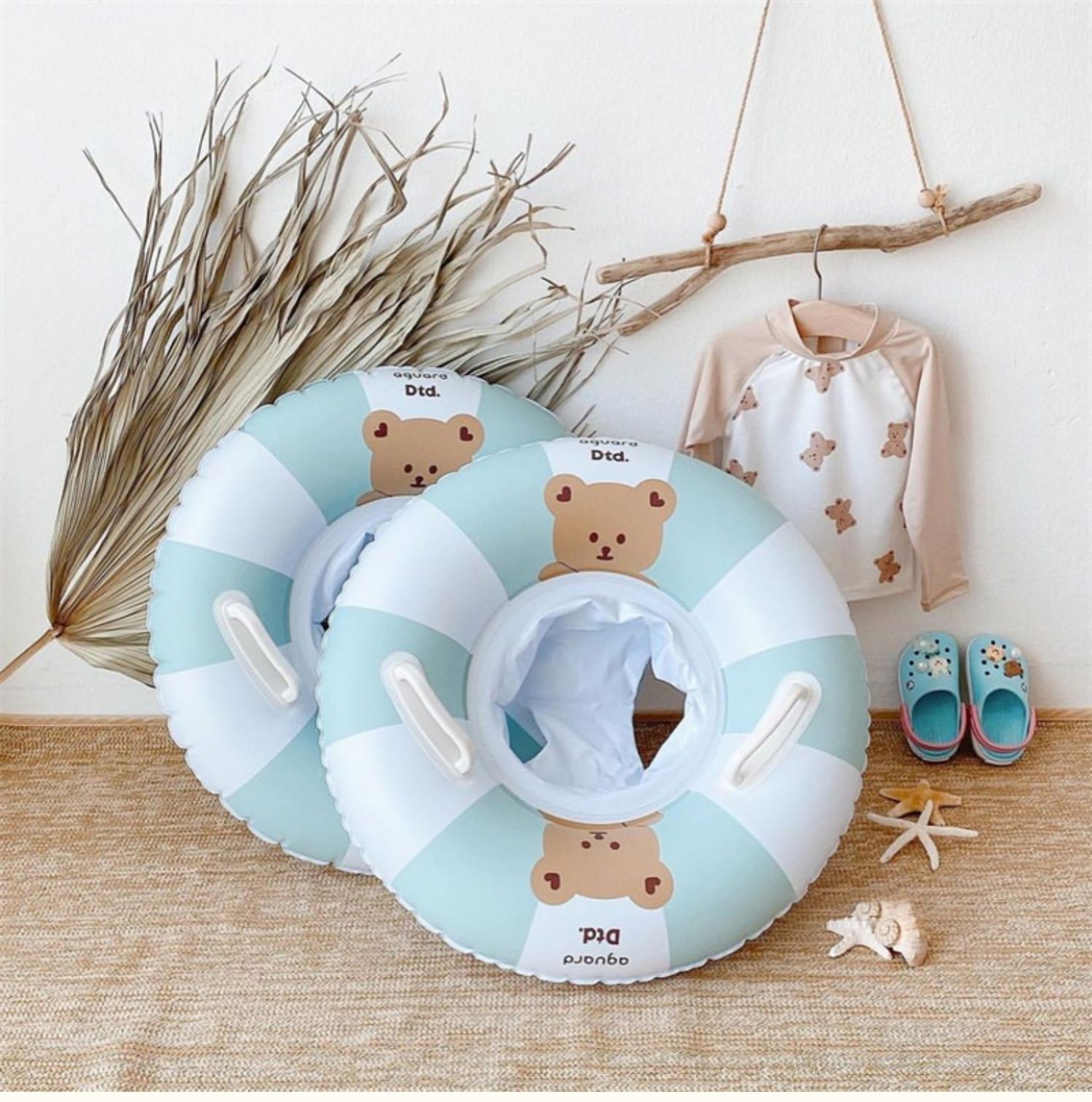Other Educational Toys Kids Floating Design Inflatable Swim Rings with Cute Pattern