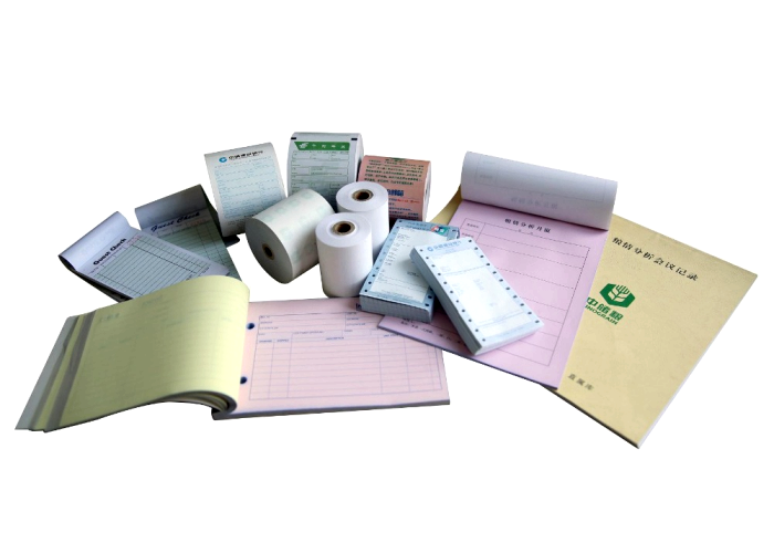 Colored NCR Carbonless Copy Paper 3 Part Carbonless Paper Printing 5mm Twist