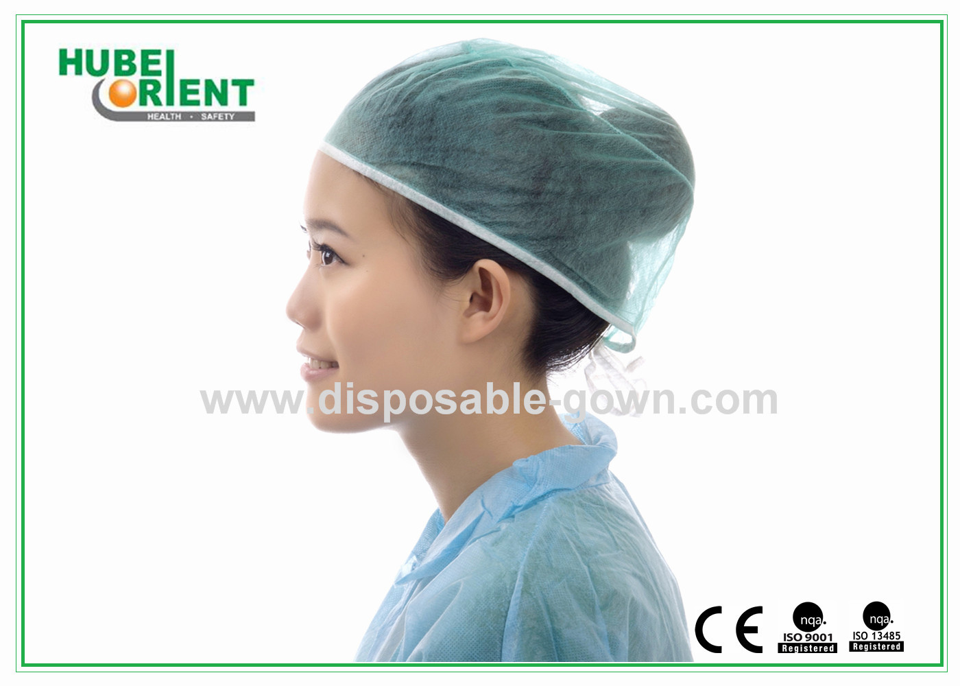 Fluid Prevention SMS Nonwoven Disposable Doctor Cap With Back Ties