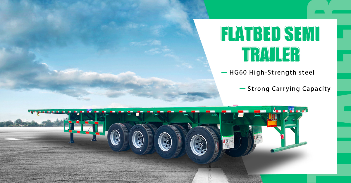 3 And 4axel 40ft 50ft 60ft Container Flatbed Trailer Tanzania Used Flatbed Semi Trailer For Sale