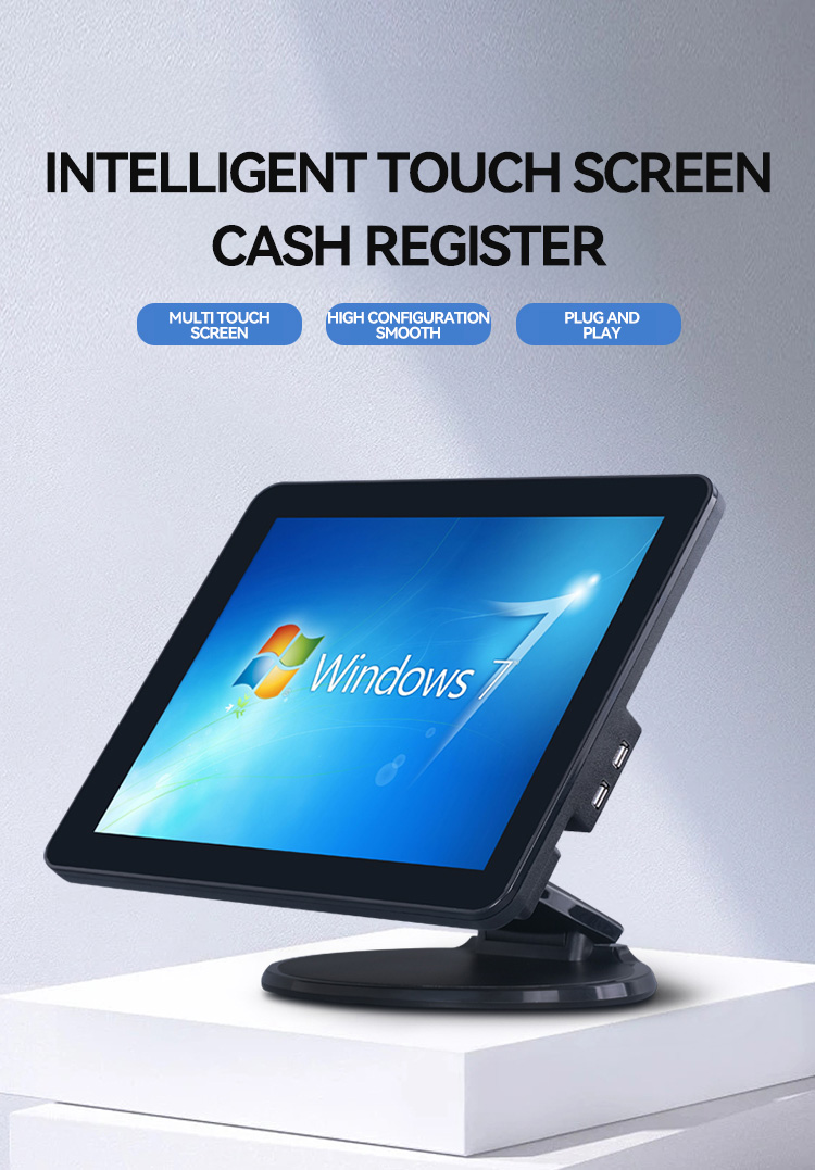 Restaurant Ordering Thermal Printer with Resolution Win/Android POS Cash Register 13.3/15.6 Inch 1366*768 Resolution