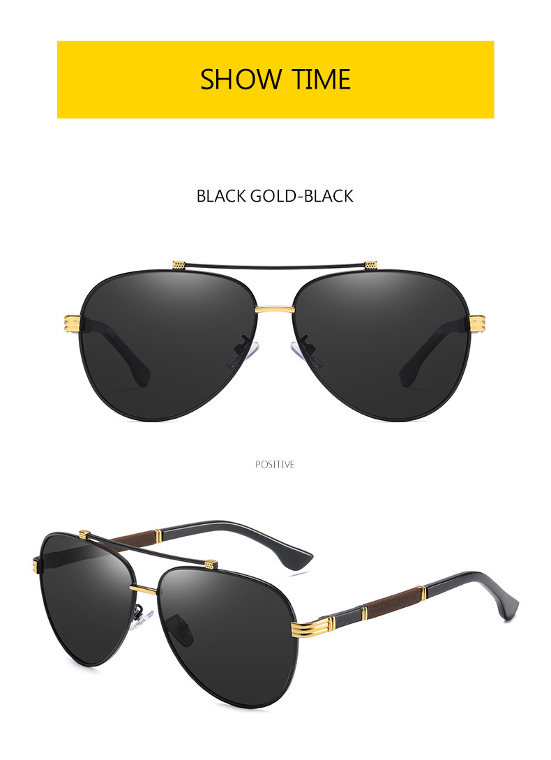 Shades Trendy UV400 Polarized Stylish Sunglasses TAC Luxury Men BSCI