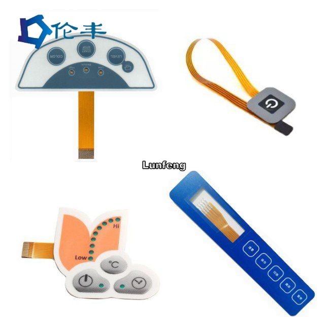 Glossy Pet Industrial Membrane Switch Flex Tail For Control System