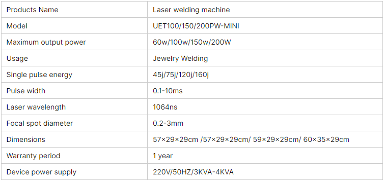 Jewelry Laser Welding Machine 60w 100w High Energy Gold Silver Copper Optical Glass Frame Electricity for Easy Operate