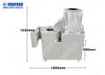 Semi Automatic Peeling Cutting 0.3TPH Sweet Potato Washing Machine