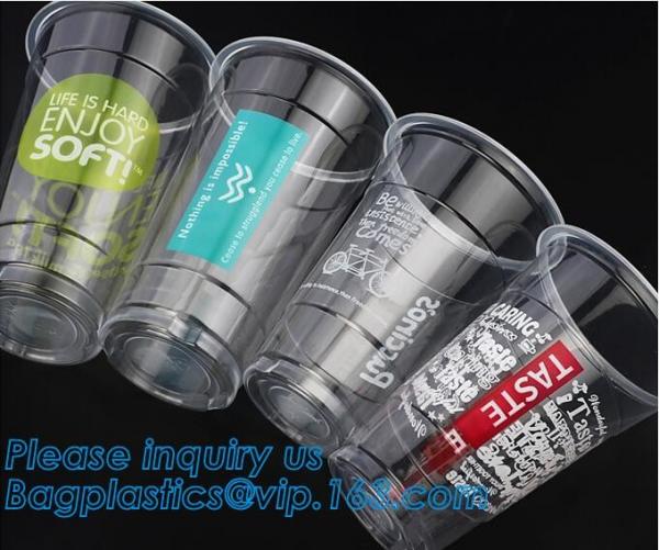 drink water juice bottle cup, disposabledrinking water cup,disposable cup,colorful party clear pp disposable plastic cup