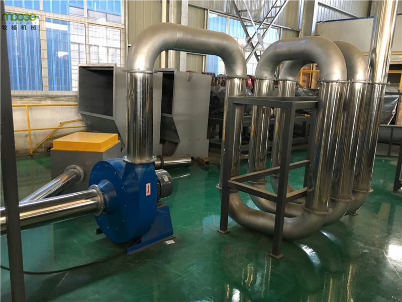 HDPE Mulching Plastic Film Recycling Machine Semi Automatic Film Granulator