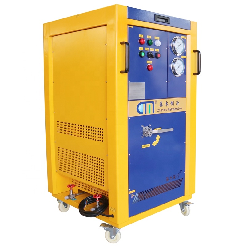 Air Conditioning Refrigerant Charging Machine Vapor Recovery Unit AC 2HP R134a R22