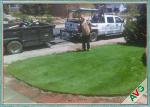 Natural Soft Feeling Garden Artificial Grass , Fire Resistance Garden Turf